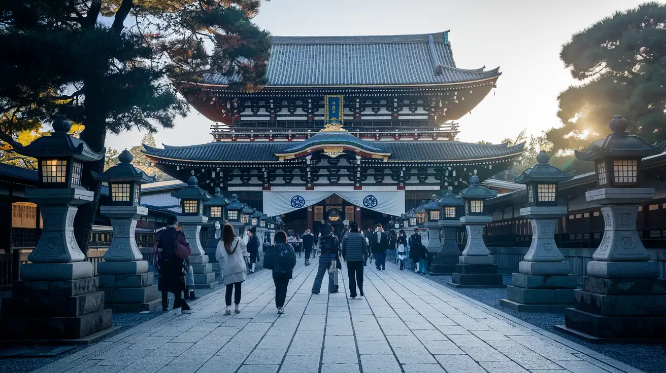 Poranny klimat w pobliżu Senso-ji w Tokio