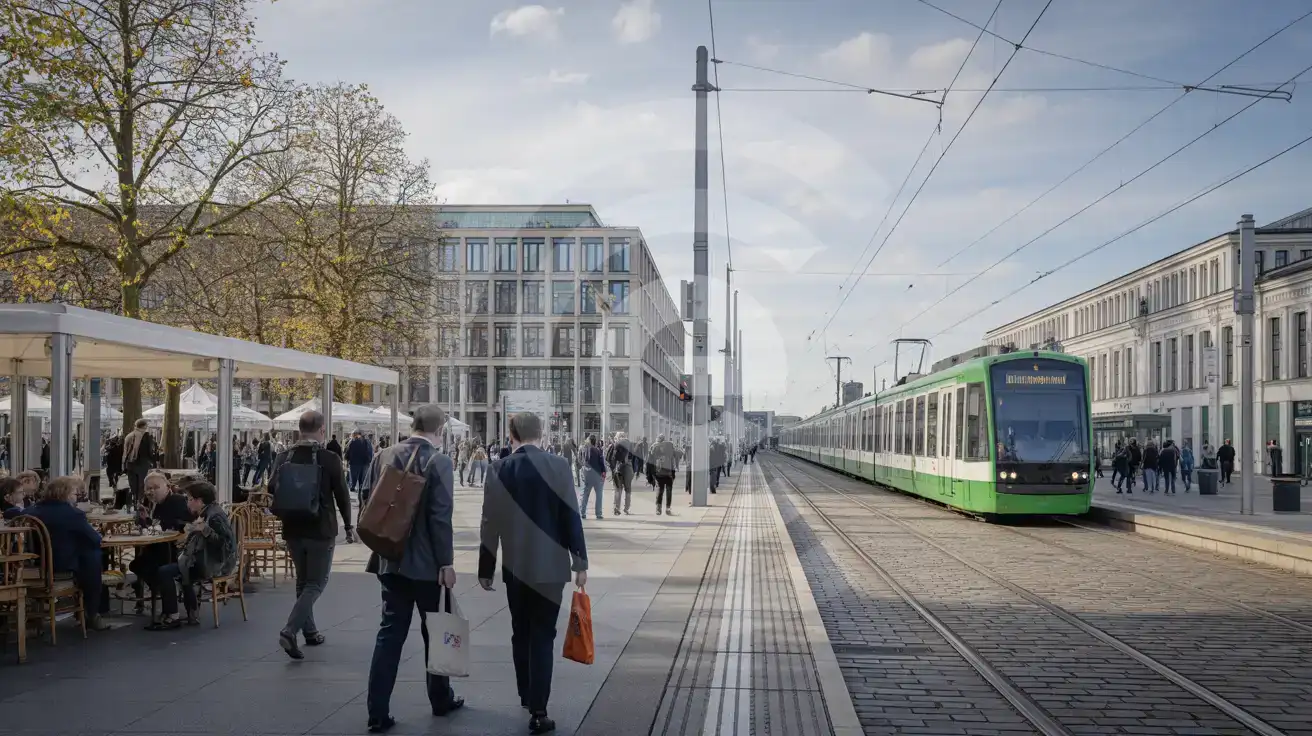 Trade fair district in Poznań near the main station and exhibition grounds