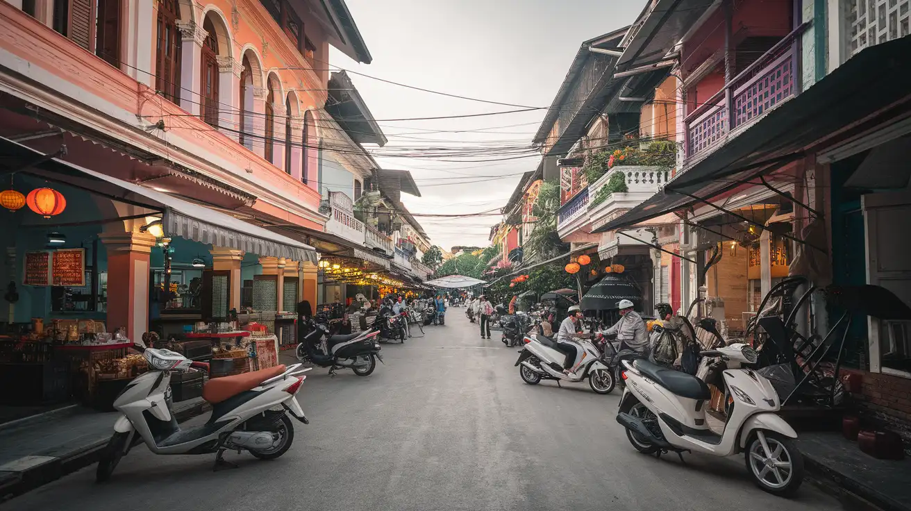 Colorful shophouses in Old Phuket Town